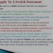 Decision Making And Branching Switch Case Looping In C C Programs On Switch Case OOP