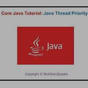 Core Java 39 Java Thread Priority