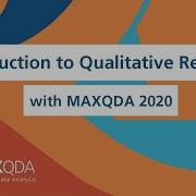 Webinar Introduction To Qualitative Research With MAXQDA 2020