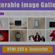Responsive Filterable Image Gallery Using HTML CSS Javascript Portfolio Lightbox Image Gallery
