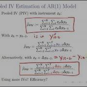 Lecture 5 First Differencing IV Methods And GMM