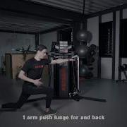 Exercise 61 Upper Body Handle 1 Arm Push Lunge For And Back Keiser Europe