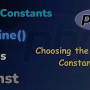 PHP Const Vs Define Understanding The Differences Choosing The Right Constant HINDI