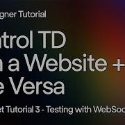 Tutorial 3 Testing With WebSocket King Control TouchDesigner With A Website Using WebSockets