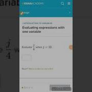 Evaluating Expressions With One Variable
