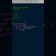 ALPHABET PYRAMID TRIANGLE PATTERN IN PYTHON PATTERN