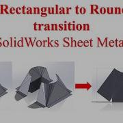 23 Rectangular To Round Duct Transition Solidworks Sheet Metal