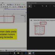 Tutorial Penyelesaian Linear Programming Dengan POM For Window