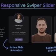 Responsive Swiper Slider Active Slide Animation Autoplay Pagination Fraction Swiperjs