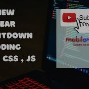 New Year Countdown Using Html Css And Javascript