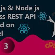 React Js Tutorial And Node Js Tutorial Express REST API Hosted On Cpanel Cpanel Hosting