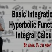 Basic Integration Of Hyperbolic Functions Integral Calculus