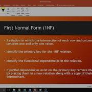 Database Normalization Part 4 Normal Forms