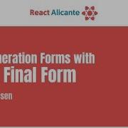Next Generation Forms With React Final Form ERIK RASMUSSEN