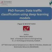WoWMoM 21 Teaser Video Data Traffic Classification Using Deep Learning Models
