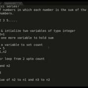 Fibonacci Series Without Recursion In Java