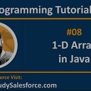 08 Java 1 D Array Learn Java Programming Tutorials By Sanjay Gupta In English