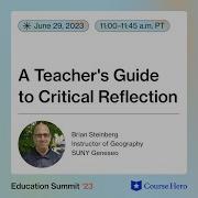 A Teacher S Guide To Critical Reflection