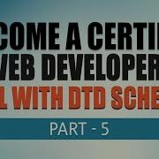 Free Complete Web Development Tutorial XML With DTD Schema Part 5 Eduonix