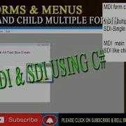 Mdi And Sdi In C Mdi In C Net Sdi In C Net C Net Tutorial Avadh Tutor