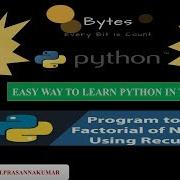 17 Factorial Using Recursive Function Python Tutorial For Beginners