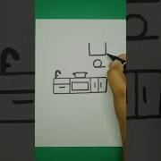 How To Draw Kitchen Cabinet