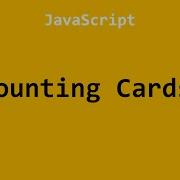 Counting Cards JavaScript
