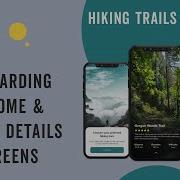 Flutter App UI Hiking Trails App UI OnBoarding Home Trails Details Screens Speed Code
