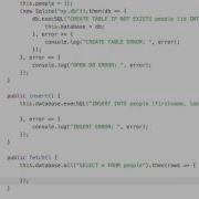 Use SQLite In A NativeScript Angular 2 Mobile App