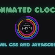 Animated Clock In HTML CSS And JavaScript