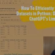 How To Efficiently Compare Datasets In Python Overcome ChatGPT S Limitations