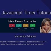 Learn JavaScript By Creating A Timer Or Countdown Clock With HTML And CSS Styling