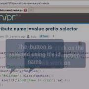 JQUERY Tutorial JQuery Attribute Name Value Prefix Selector