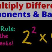 Multiply Different Exponents And Bases Rare Exponent Rule Eat Pi