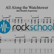 All Along The Watchtower Jimi Hendrix Experience Rockschool 2024 Electric Guitar Grade 6