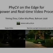 PhyCV On The Edge For Low Power And Real Time Video Processing