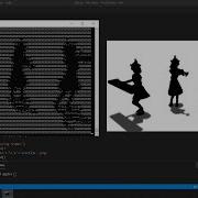 Playing Bad Apple On Command Line ASCII Art Python