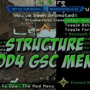 COD4 TU4 ItzJxshDzn S Structure GSC Mod Menu Final Edition Download
