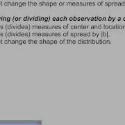 Video 1 Linear Transformations Of Random Variables