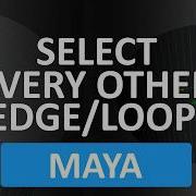 Quick Tip To Select Every Other Edge Or Edge Ring In Maya