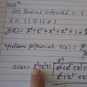 Syndrome Decoding For 7 4 Cyclic Code G X X3 X2 1
