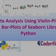 Data Analysis Using Violin Plots And Bar Plots Of Seaborn Library Python