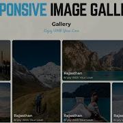 Responsive Image Gallery With HTML CSS Grid Responsive Image Gallery Using HTML And CSS