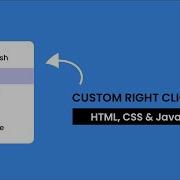 Custom Right Click Menu HTML CSS Javascript