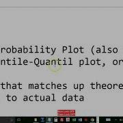 Normal Probability Plots