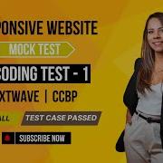 Coding Test 1 Mock Test Responsive Website NxtWave CCBP