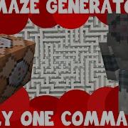 Minecraft Maze Generator ONLY ONE COMMAND