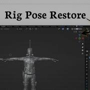 Как сбросить позу в Blender Rig Align
