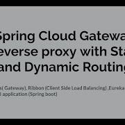 Spring Cloud Gateway Reverse Proxy With Static And Dynamic Routing