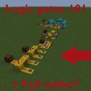 Logic Gates 101 Adder Circuit In Minecraft